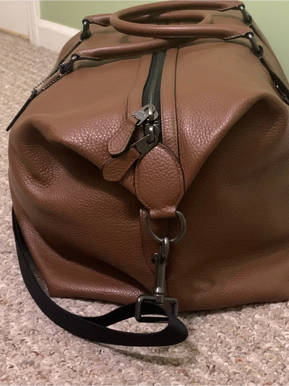 Coach Trekker Bag Pebble Leather Travel Duffel Bag - Like New 78129
